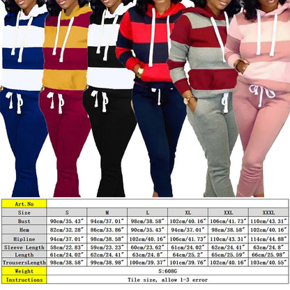 2 Piece Set Spring Autumn Tracksuit Women