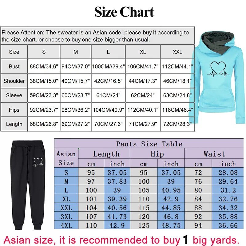 Women Casual Suit Sweatshirt+Sweatpant 2 Pieces Set Women's Tracksuit Sportswear Jogging Running Clothes Autumn Winter Outfits