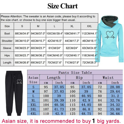 Women Casual Suit Sweatshirt+Sweatpant 2 Pieces Set Women's Tracksuit Sportswear Jogging Running Clothes Autumn Winter Outfits