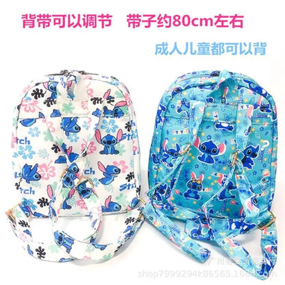 Disney Women's Backpack Lilo And Stitch Cartoon Pattern Large Capacity School Bag for Kindergarten Boy Girl Travel Bag Mochila