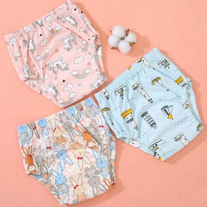 Reusable Elinfant Ecological Baby Diaper Training Pants Waterproof Washable Cotton Cleanliness Learning Panties Breathable Cloth